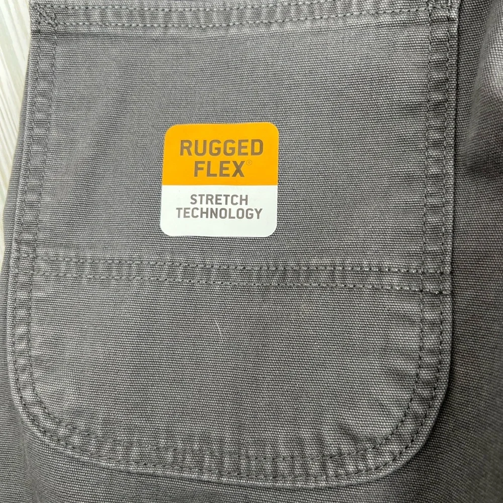 Carhartt Men's Rugged Flex Relaxed Fit Canvas‎ Work Short Gray Size 54 NWT/NEW